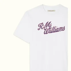 R.M. Williams R.M.W Script T-Shirt White/Red Best Sale