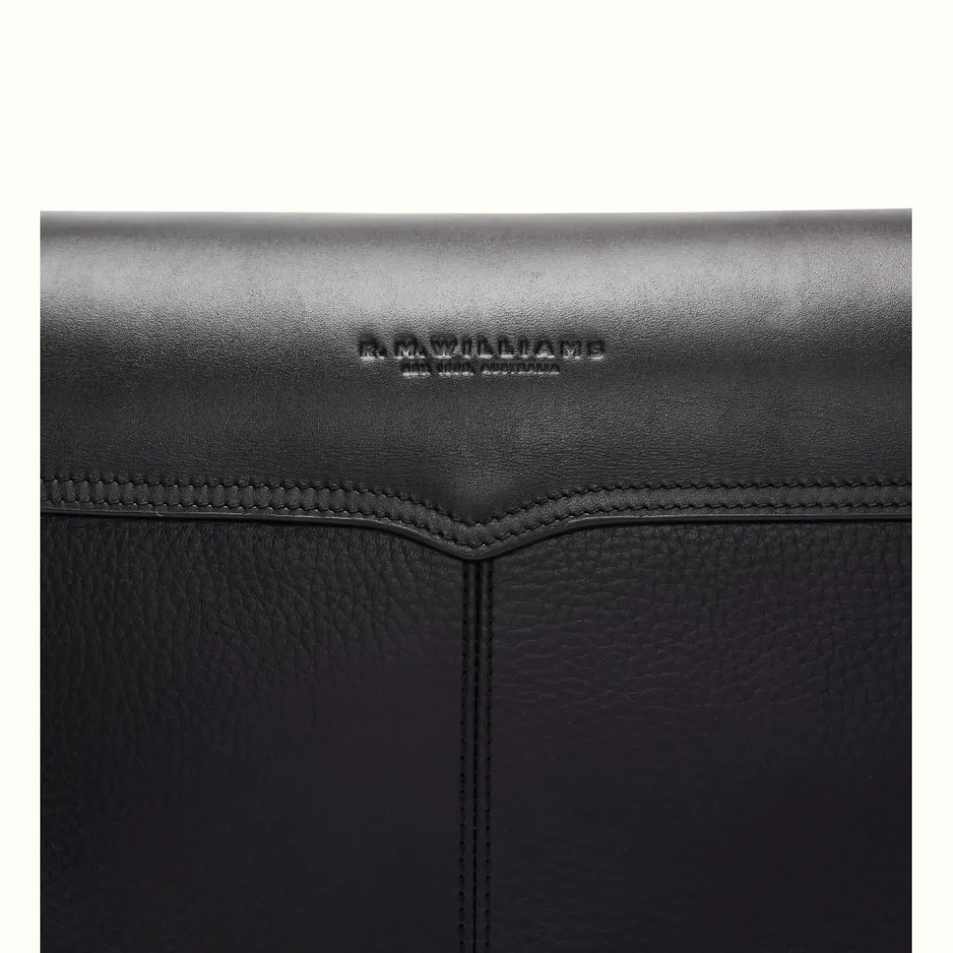 R.M. Williams R.M.Williams Messenger Bag Black Outlet