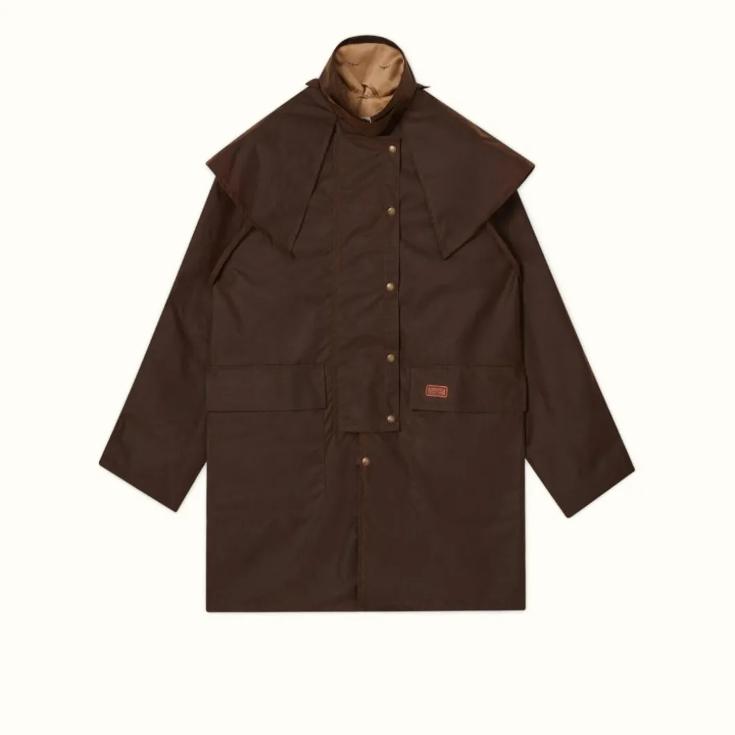 R.M. Williams Rouseabout Coat Brown Best Sale