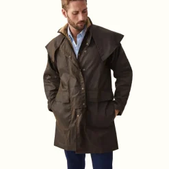 R.M. Williams Rouseabout Coat Brown Best Sale