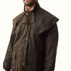 R.M. Williams Rouseabout Coat Brown Best Sale