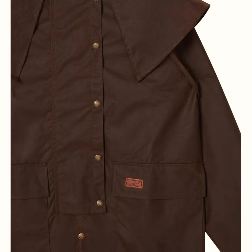 R.M. Williams Rouseabout Coat Brown Best Sale