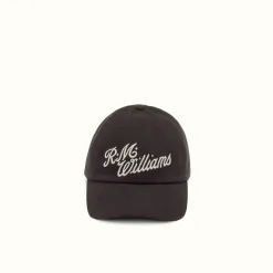 R.M. Williams Script cap Black/Silver Clearance