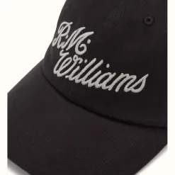 R.M. Williams Script cap Black/Silver Clearance