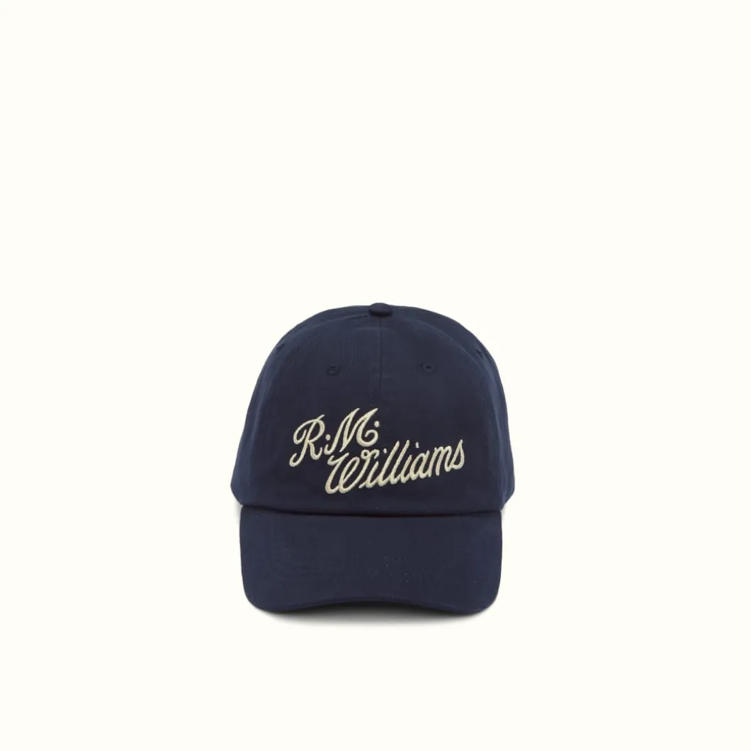 R.M. Williams Script cap Navy/Bone Fashion