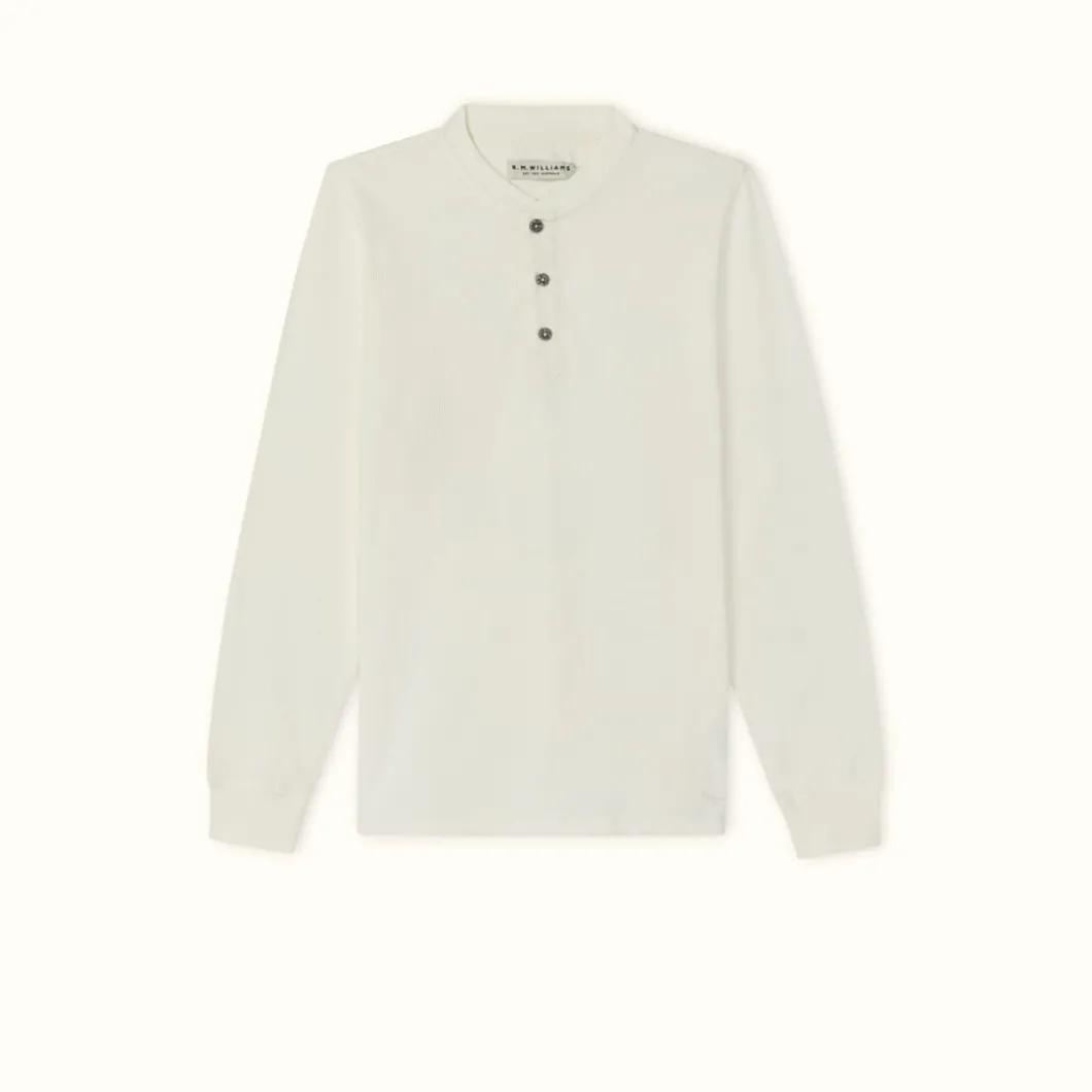 R.M. Williams Silverton Henley Ecru New