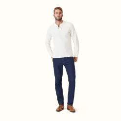 R.M. Williams Silverton Henley Ecru New