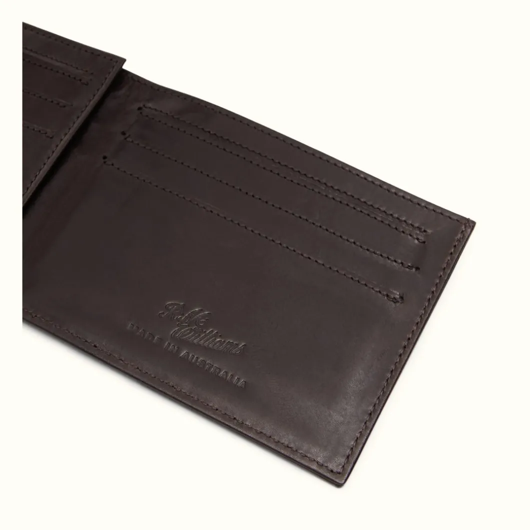 R.M. Williams Singleton Bi-Fold Wallet Dark Brown Sale
