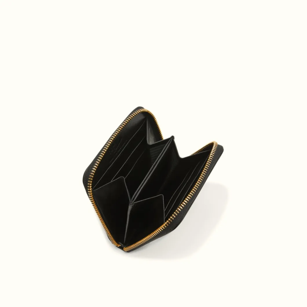 R.M. Williams Singleton Mini Zip Wallet Black Discount