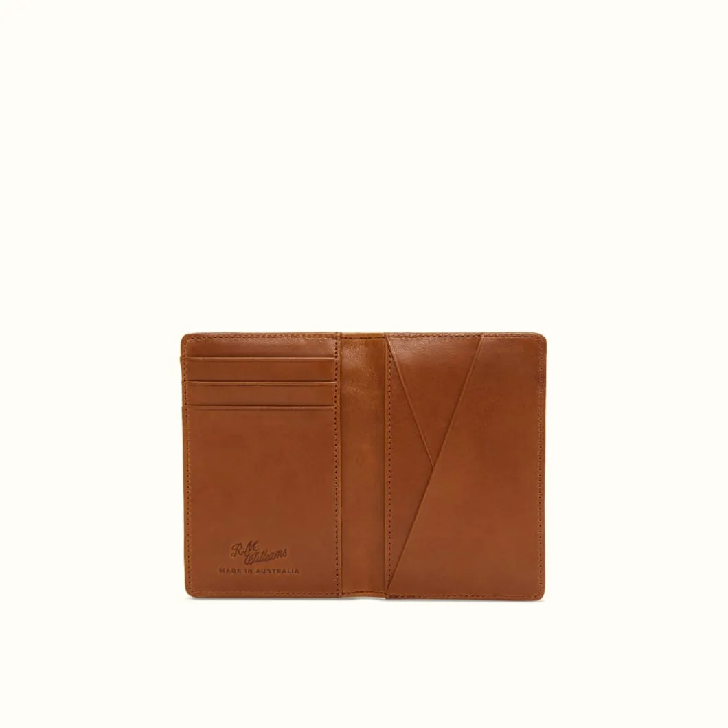 R.M. Williams Singleton Pocket Organiser Tan New