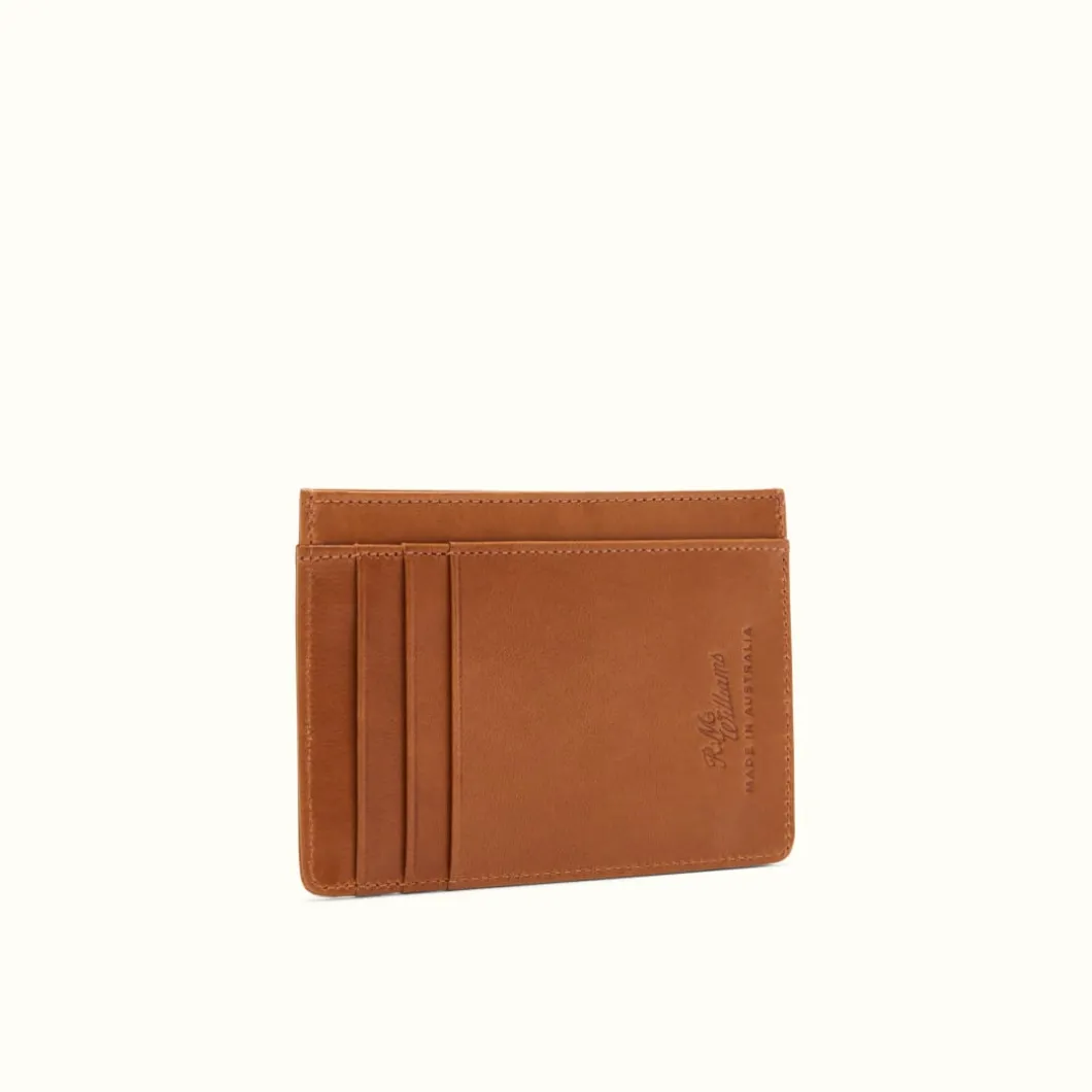 R.M. Williams Singleton Vertical Card Holder Tan Best