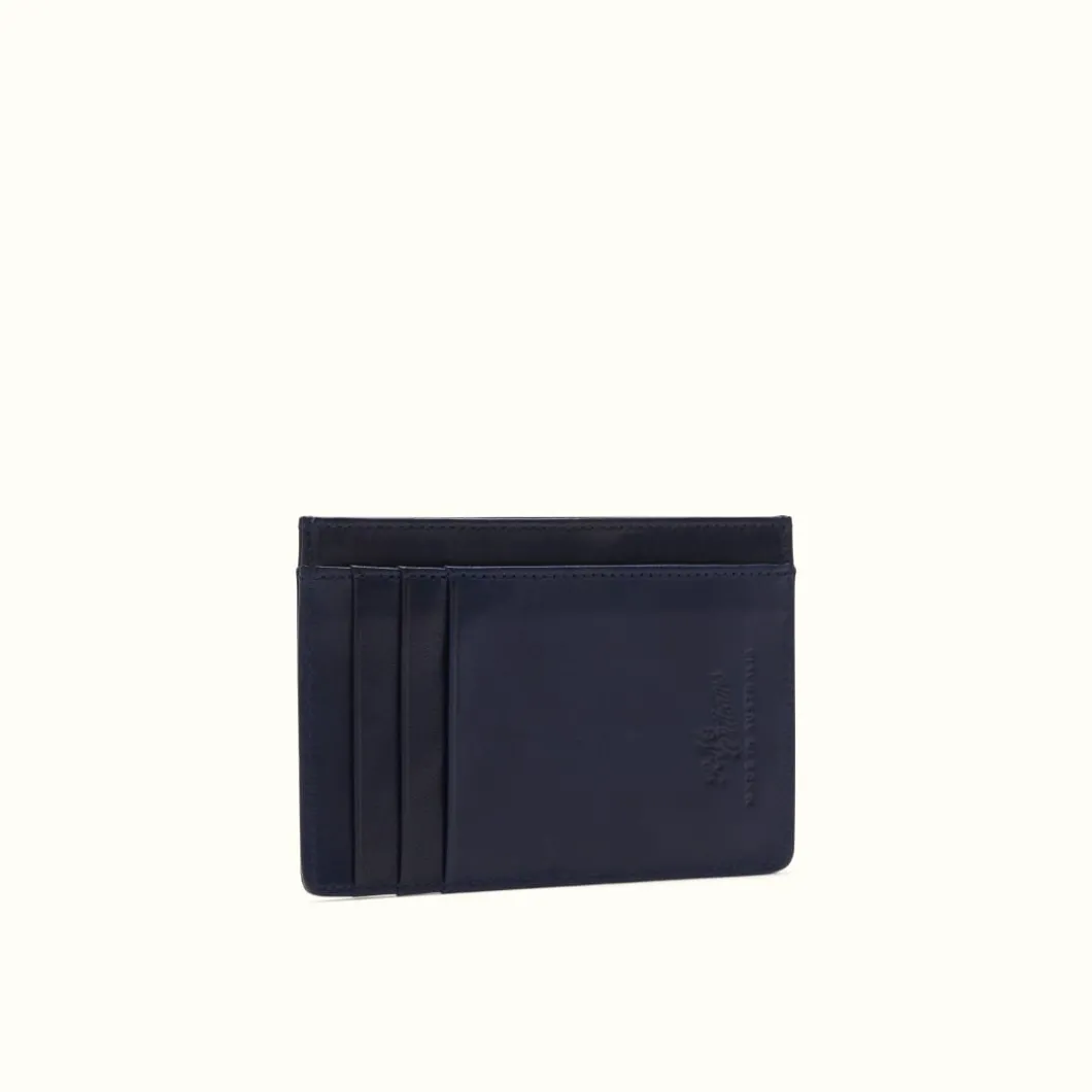 R.M. Williams Singleton Vertical Card Holder Navy Discount