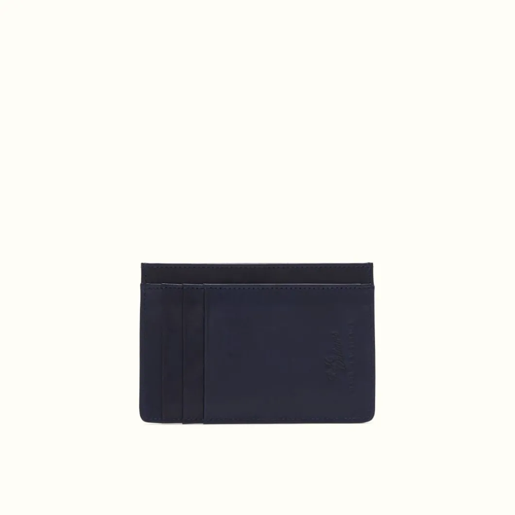 R.M. Williams Singleton Vertical Card Holder Navy Discount