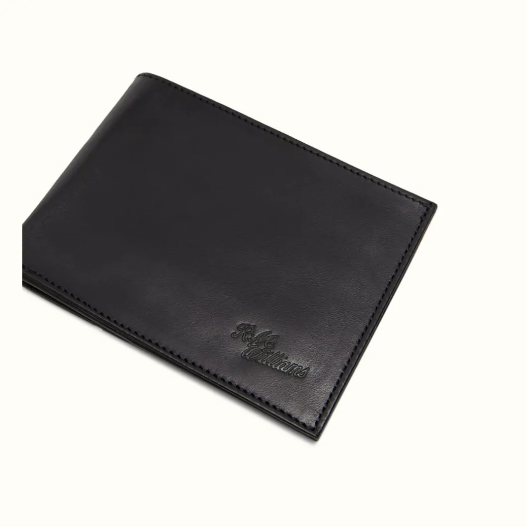 R.M. Williams Singleton Wallet With Coin Pouch Black Discount