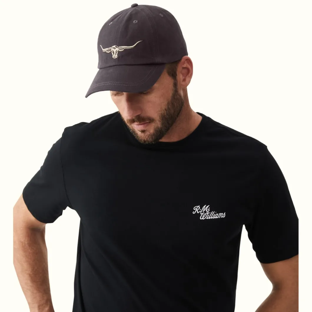 R.M. Williams Steers head logo cap Navy Blue Hot