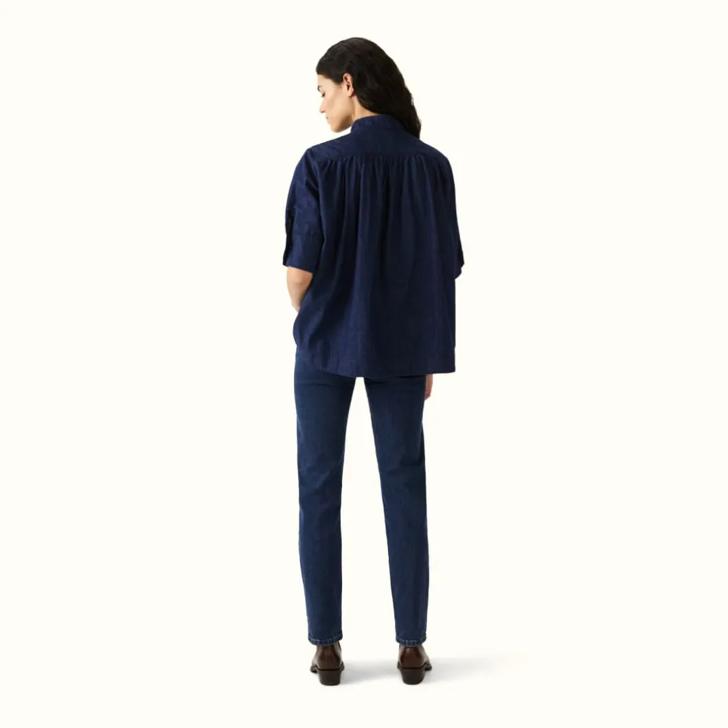R.M. Williams Taranna Shirt Indigo Rinse Wash Clearance