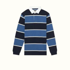 R.M. Williams Tweedale Rugby Blue Navy White Fashion
