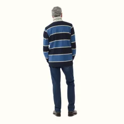 R.M. Williams Tweedale Rugby Blue Navy White Fashion