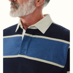 R.M. Williams Tweedale Rugby Blue Navy White Fashion