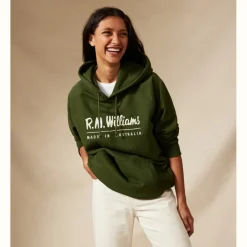 R.M. Williams Unisex Hoodie Khaki Best Sale
