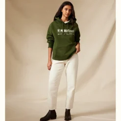 R.M. Williams Unisex Hoodie Khaki Best Sale