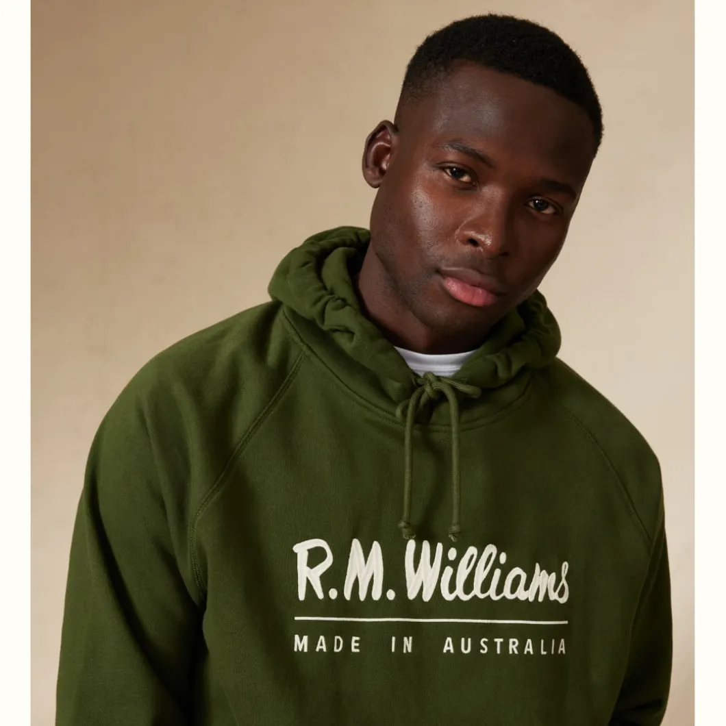 R.M. Williams Unisex Hoodie Khaki Best Sale