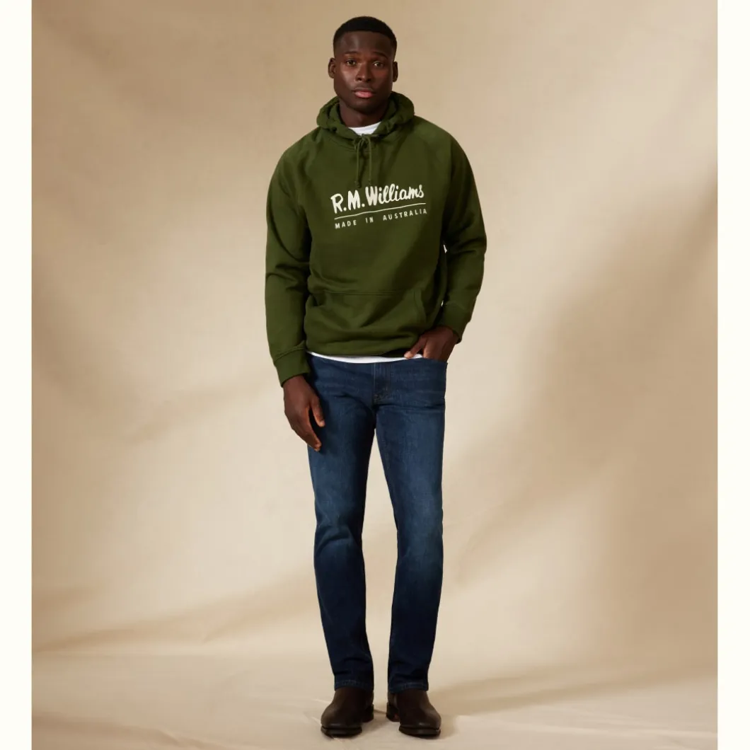 R.M. Williams Unisex Hoodie Khaki Best Sale