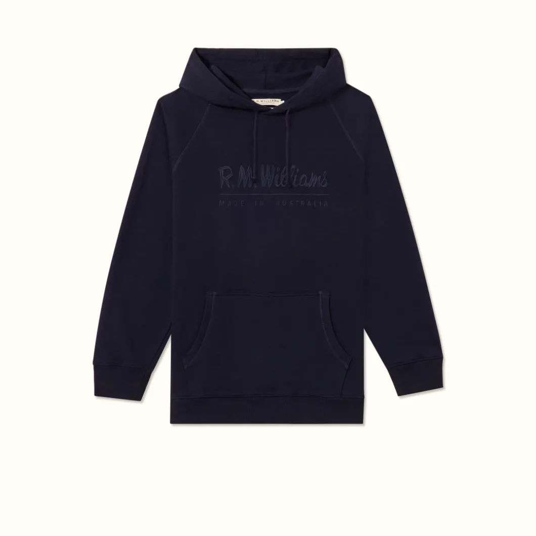 R.M. Williams Unisex Hoodie Navy Clearance