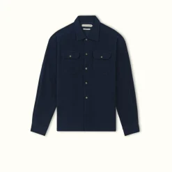 R.M. Williams Wilmington Overshirt Navy Discount